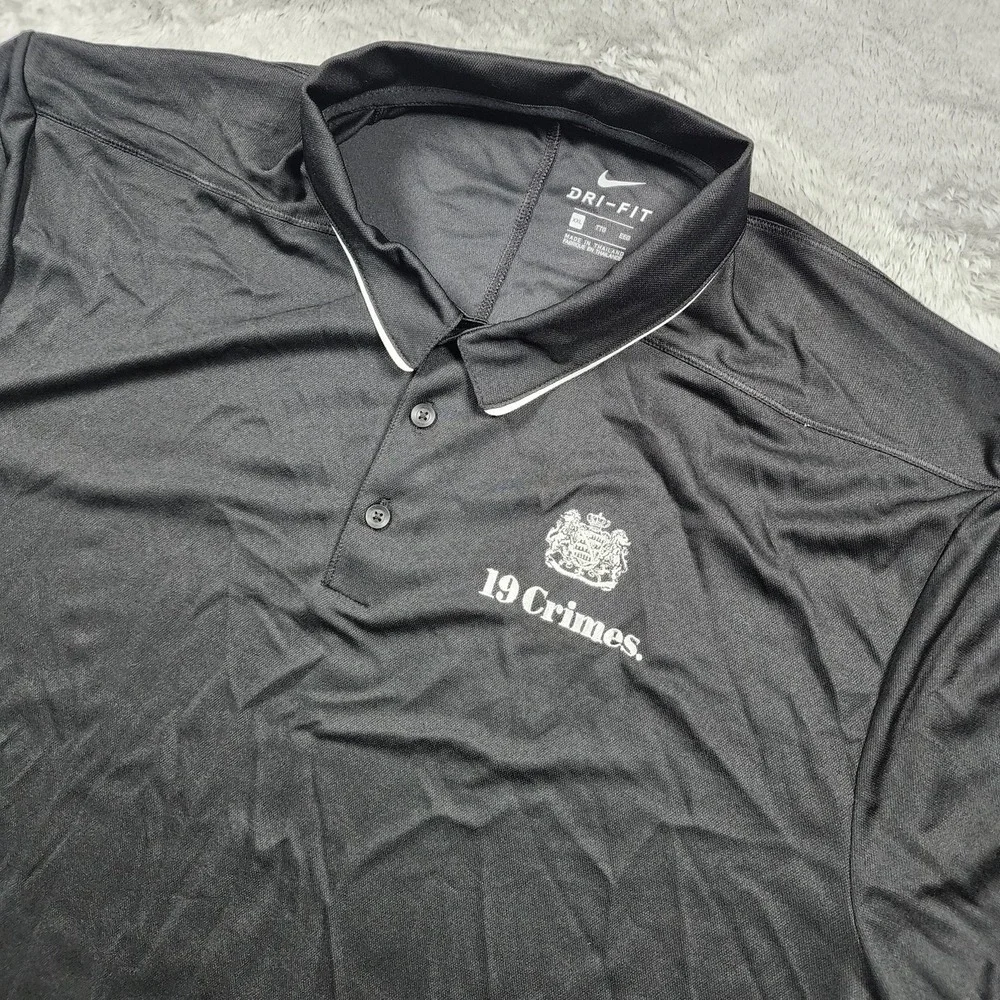 Nashville Predators Polo Shirt Mens‎ 2XL Black NHL Hockey Nike 19 Crimes Wine